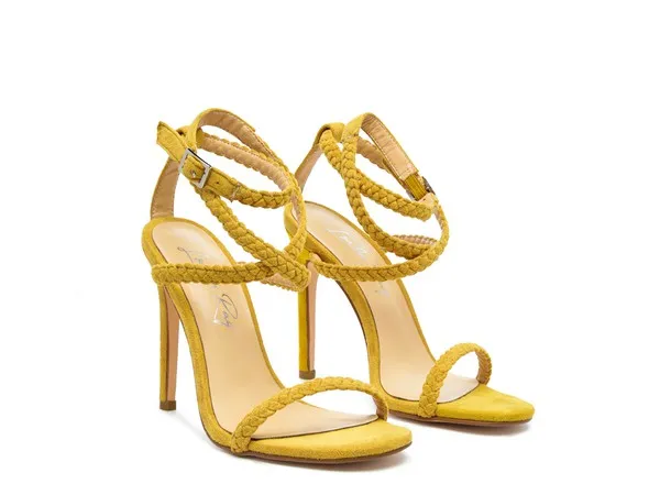 SHERRI SUEDE STILETTO SLING BACK SANDAL