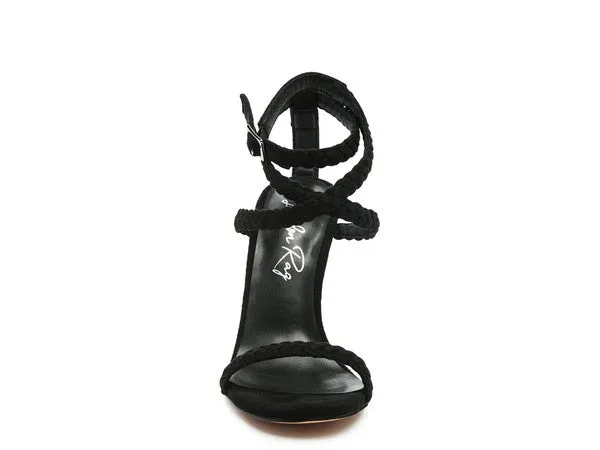 SHERRI SUEDE STILETTO SLING BACK SANDAL