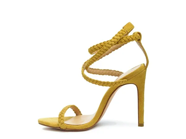 SHERRI SUEDE STILETTO SLING BACK SANDAL