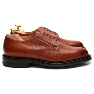 Shipton & Heneage 'Deal' Tan Brown Grain Leather Derby UK 7.5 F