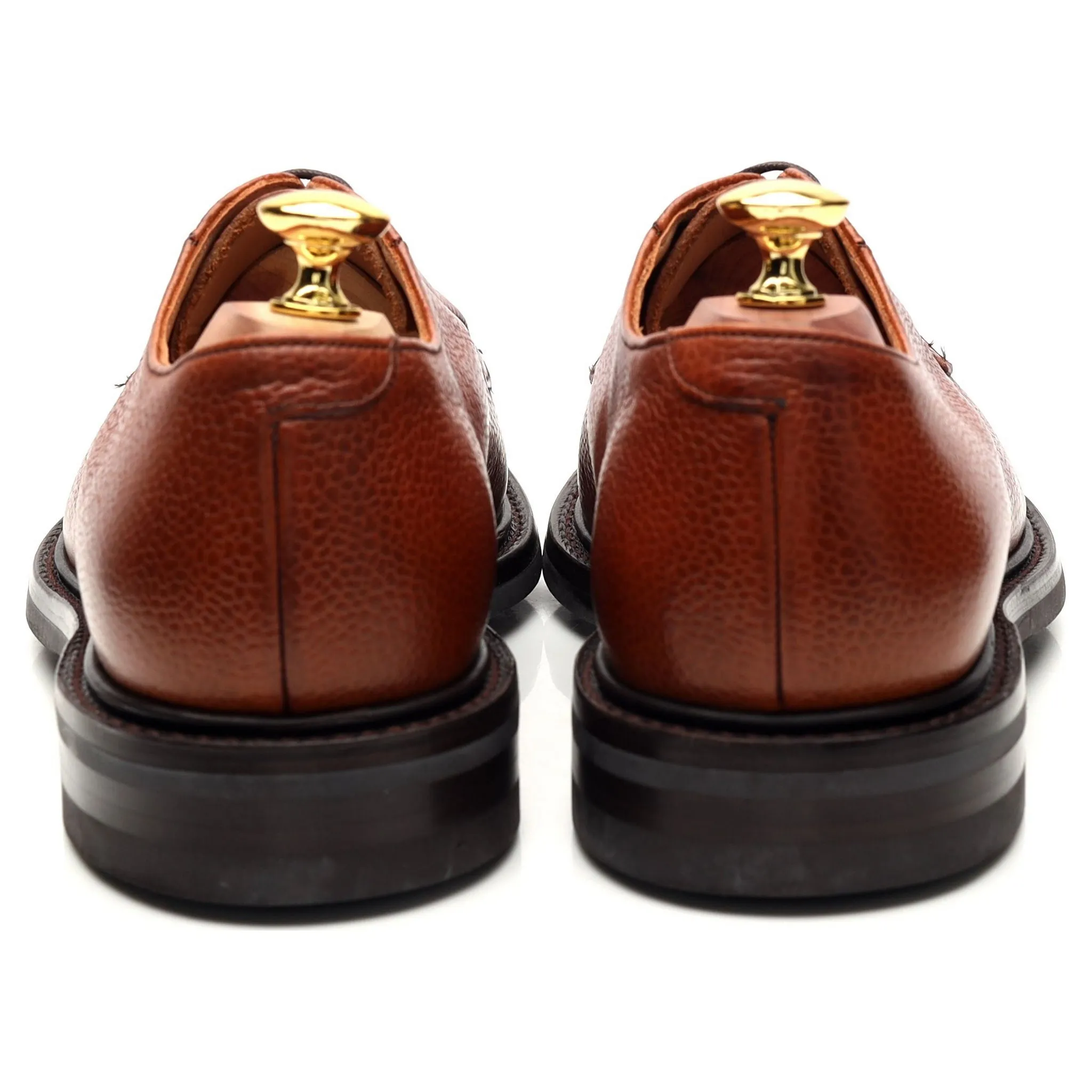 Shipton & Heneage 'Deal' Tan Brown Grain Leather Derby UK 7.5 F
