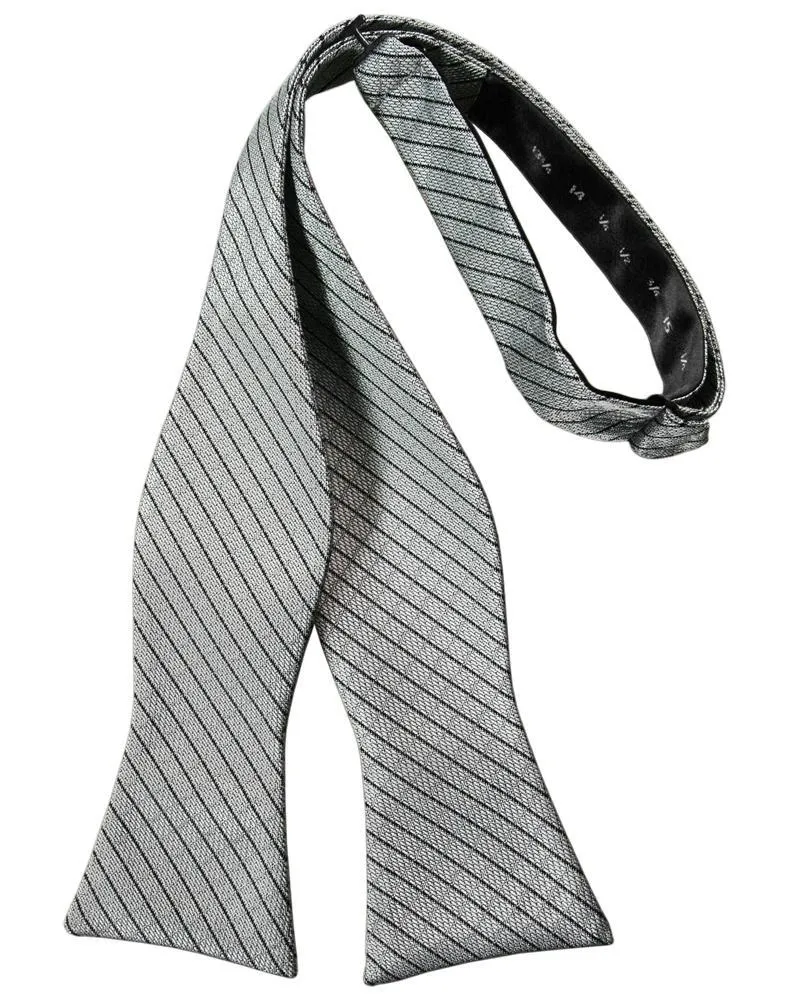 Silver Palermo Bow Tie