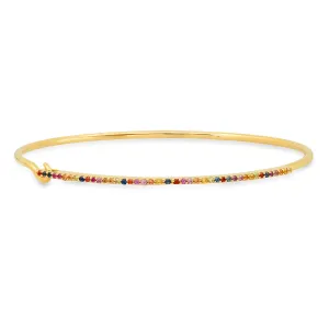 SINGLE ROW HOOK BRACELET, RAINBOW