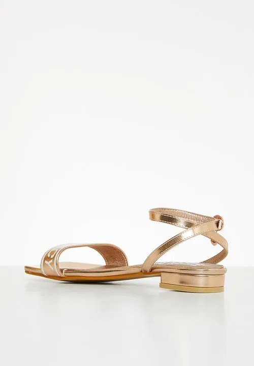 Sissy Boy Ladies Sandals Rose Gold
