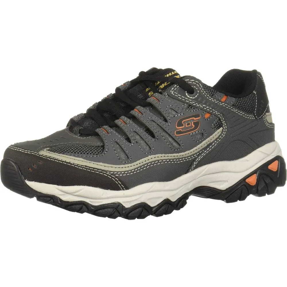 Skechers Men's Afterburn Memory-Foam Lace-up Sneaker | Multiple Colors and Sizes