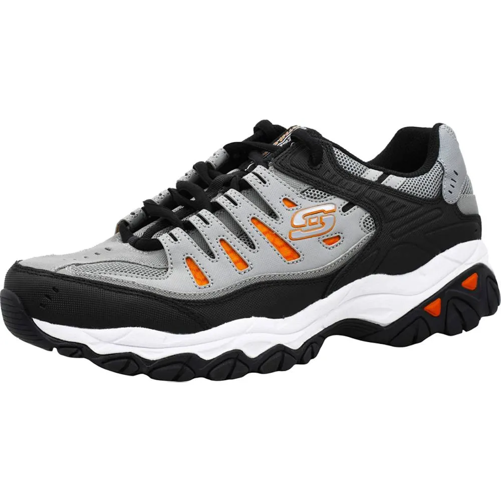 Skechers Men's Afterburn Memory-Foam Lace-up Sneaker | Multiple Colors and Sizes