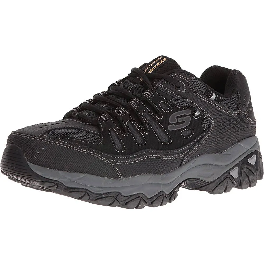 Skechers Men's Afterburn Memory-Foam Lace-up Sneaker | Multiple Colors and Sizes