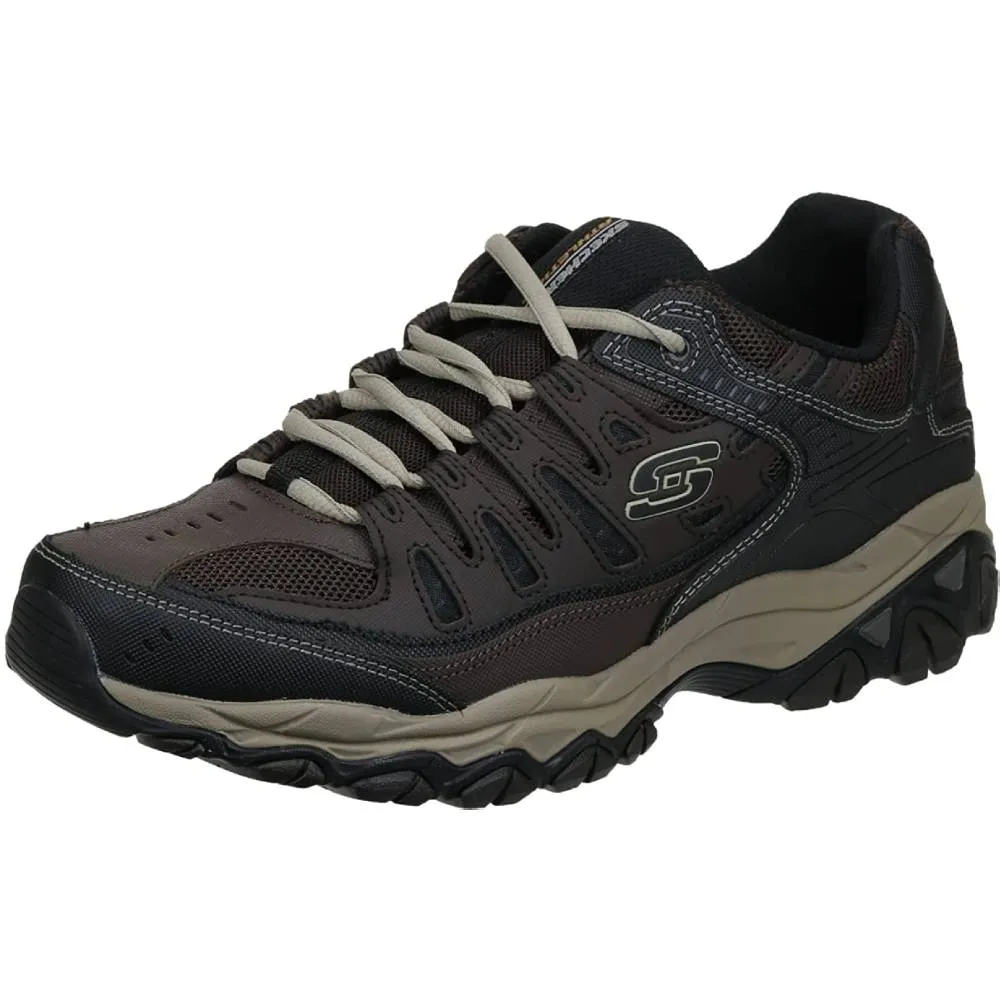 Skechers Men's Afterburn Memory-Foam Lace-up Sneaker | Multiple Colors and Sizes