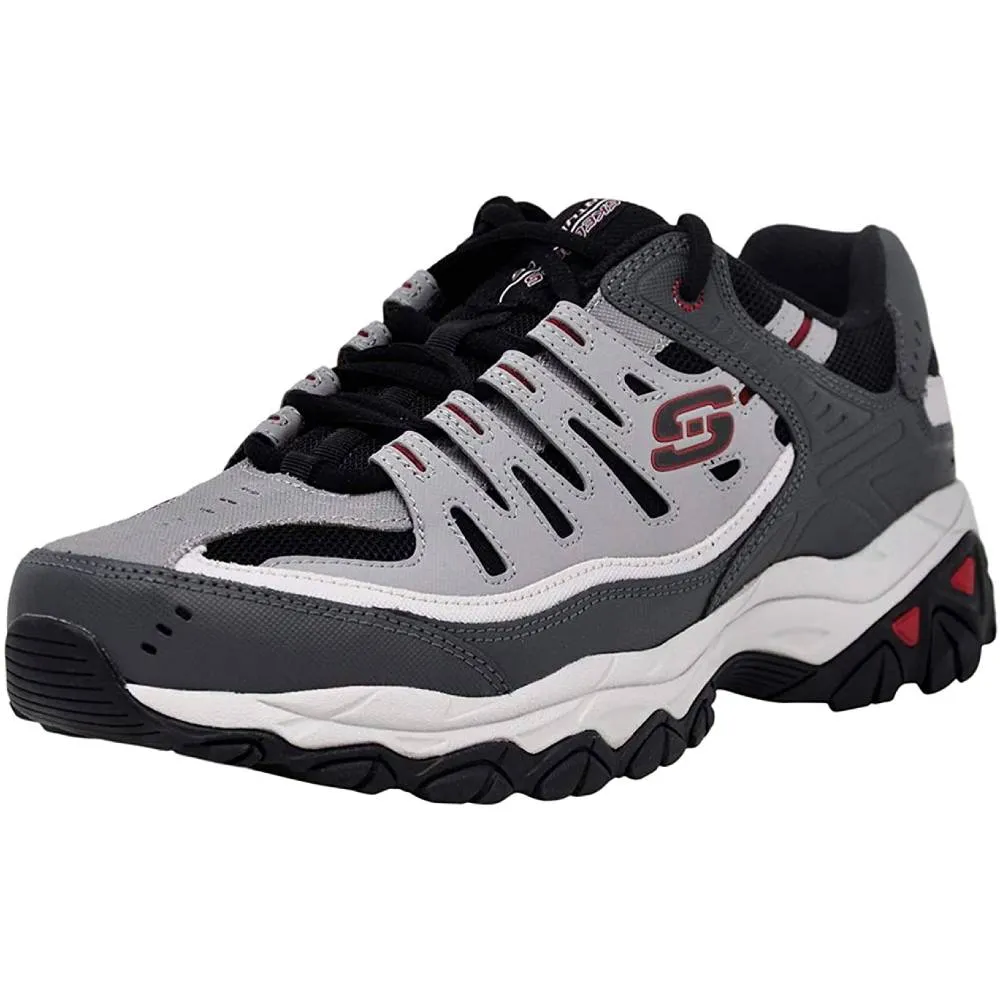 Skechers Men's Afterburn Memory-Foam Lace-up Sneaker | Multiple Colors and Sizes