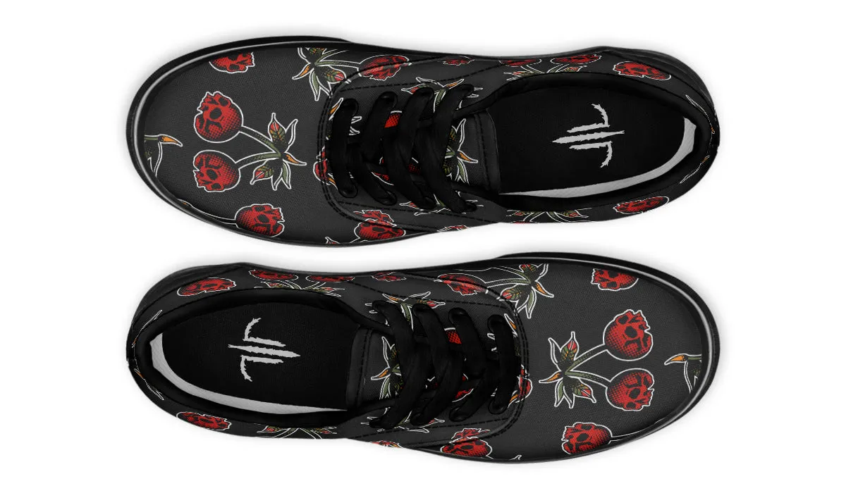 Skull Cherries Classic Shoes
