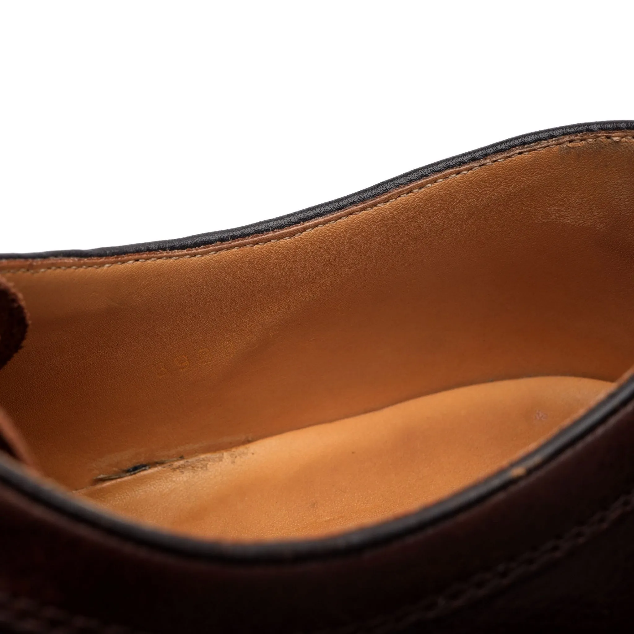 'Skye' Dark Brown Grain Leather Derby UK 8 F