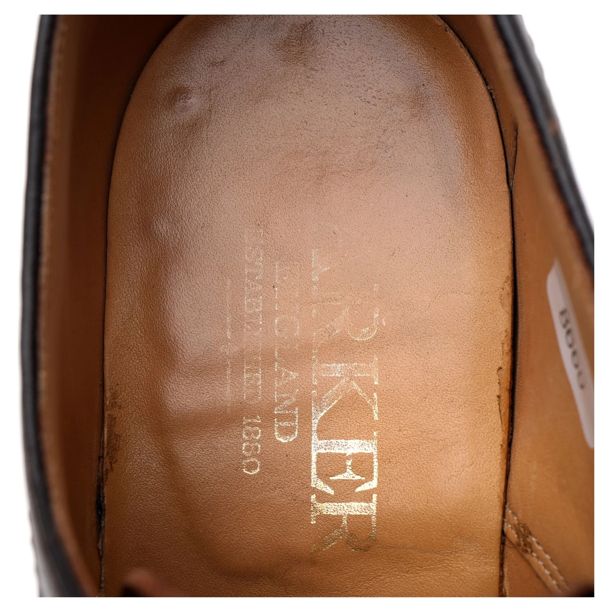 'Skye' Dark Brown Grain Leather Derby UK 8 F