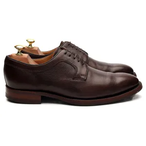 'Skye' Dark Brown Grain Leather Derby UK 8 F