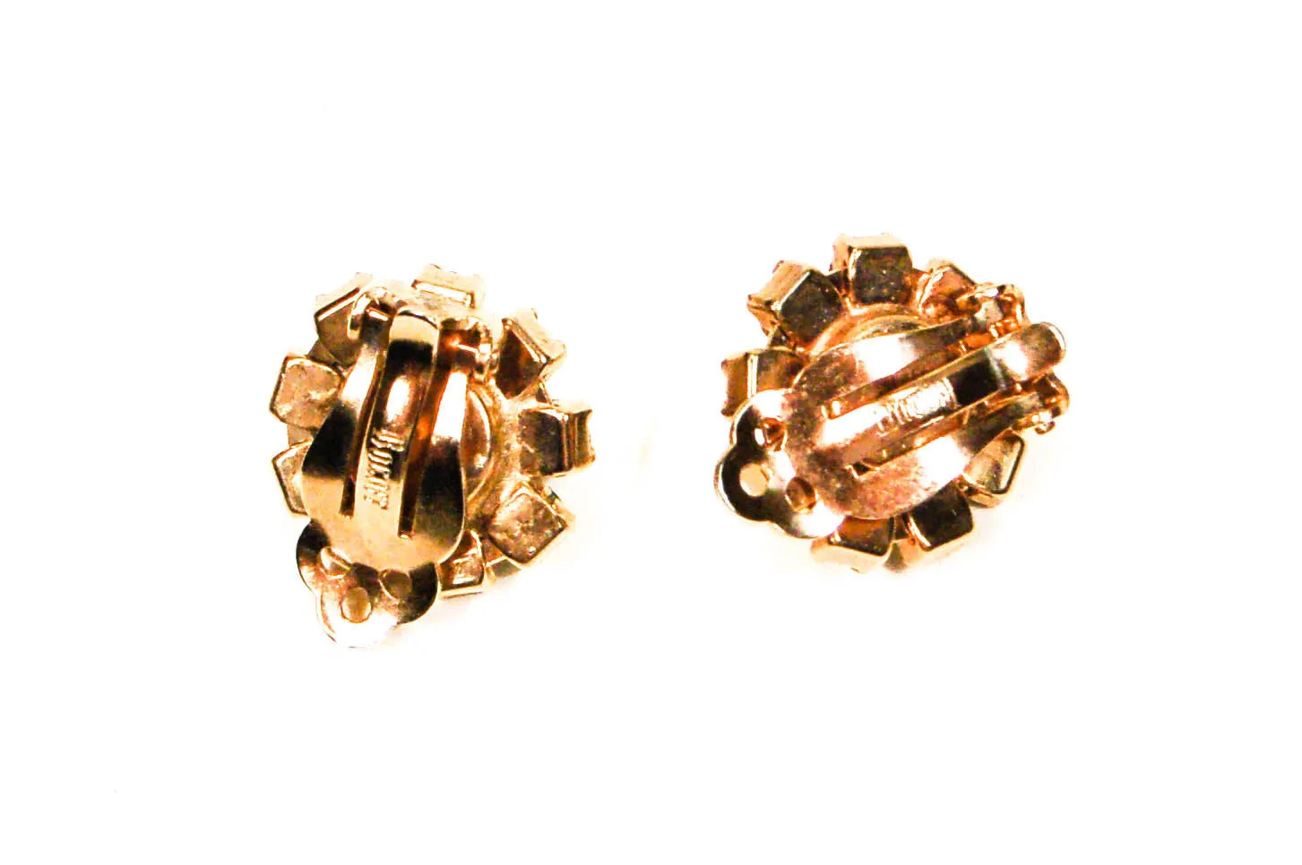 Smoke Rhinestone Earrings by Bogoff