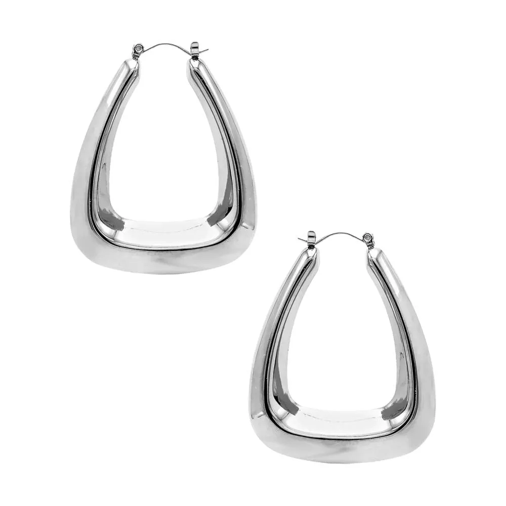 Solid Open Vintage Hoop Earring