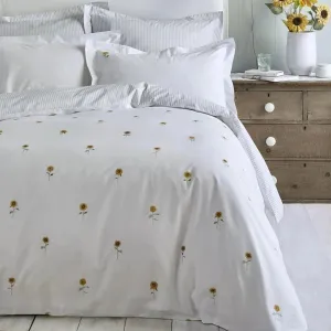 Sophie Allport Sunflowers Duvet Set - White