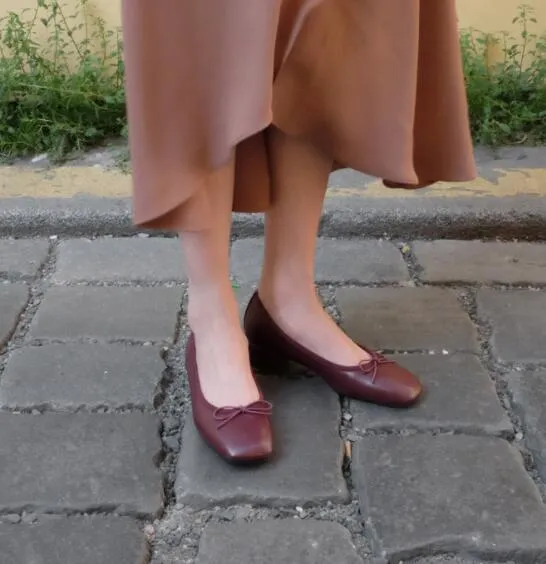 Square Toe Chunky Low Heels Black Work Shoes Women Pumps