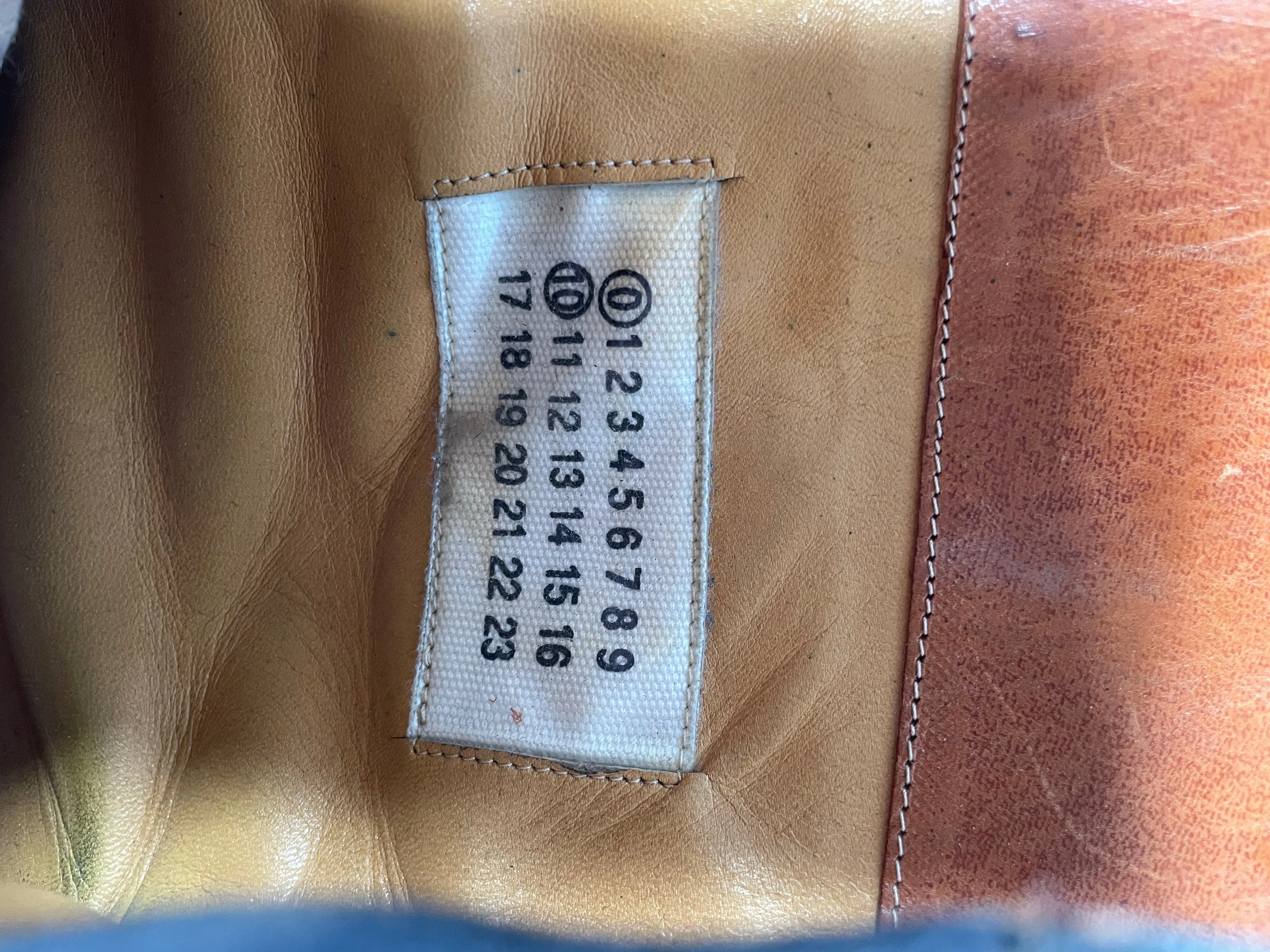SS2001 Martin Maison Margiela artisanal square toe boots