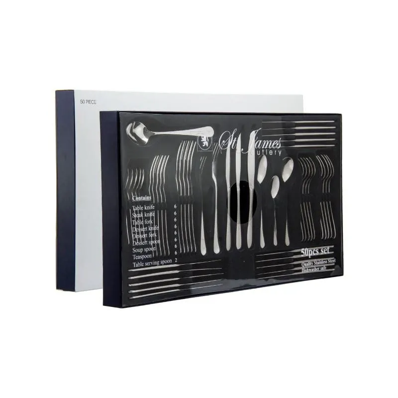 St. James Cutlery Oxford 50 Piece Set 13072