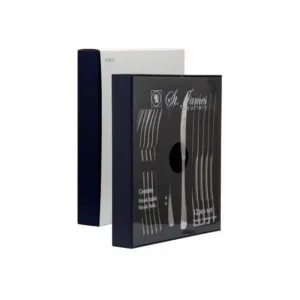 St James Oxford Cutlery - 12 Piece Steak Knives & Forks Gift Box
