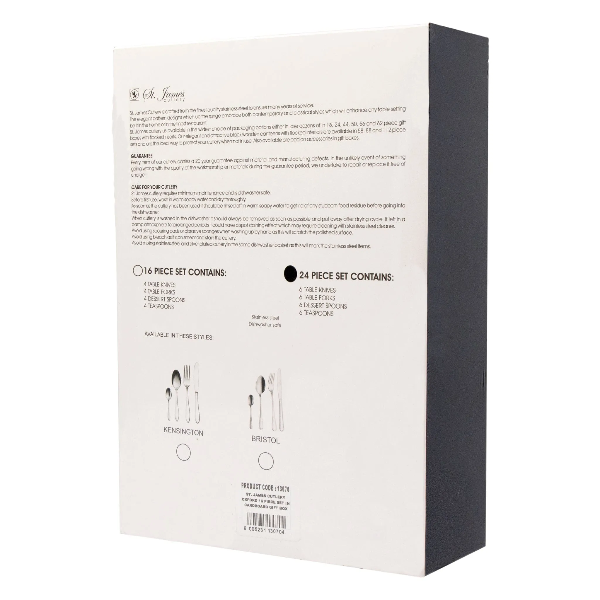 St James Oxford Cutlery 24 Piece Gift Box Set