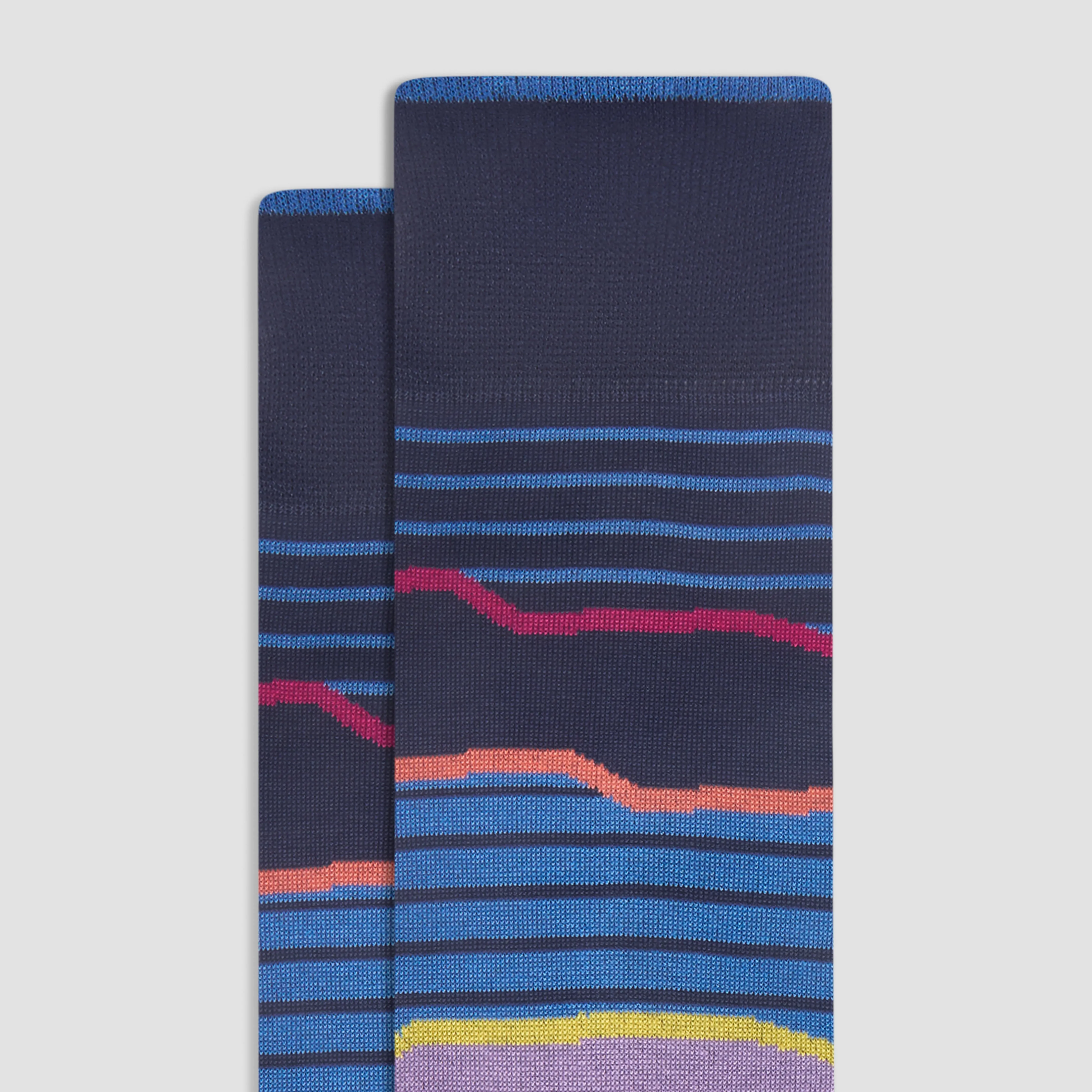 Striped Mid-Calf Socks