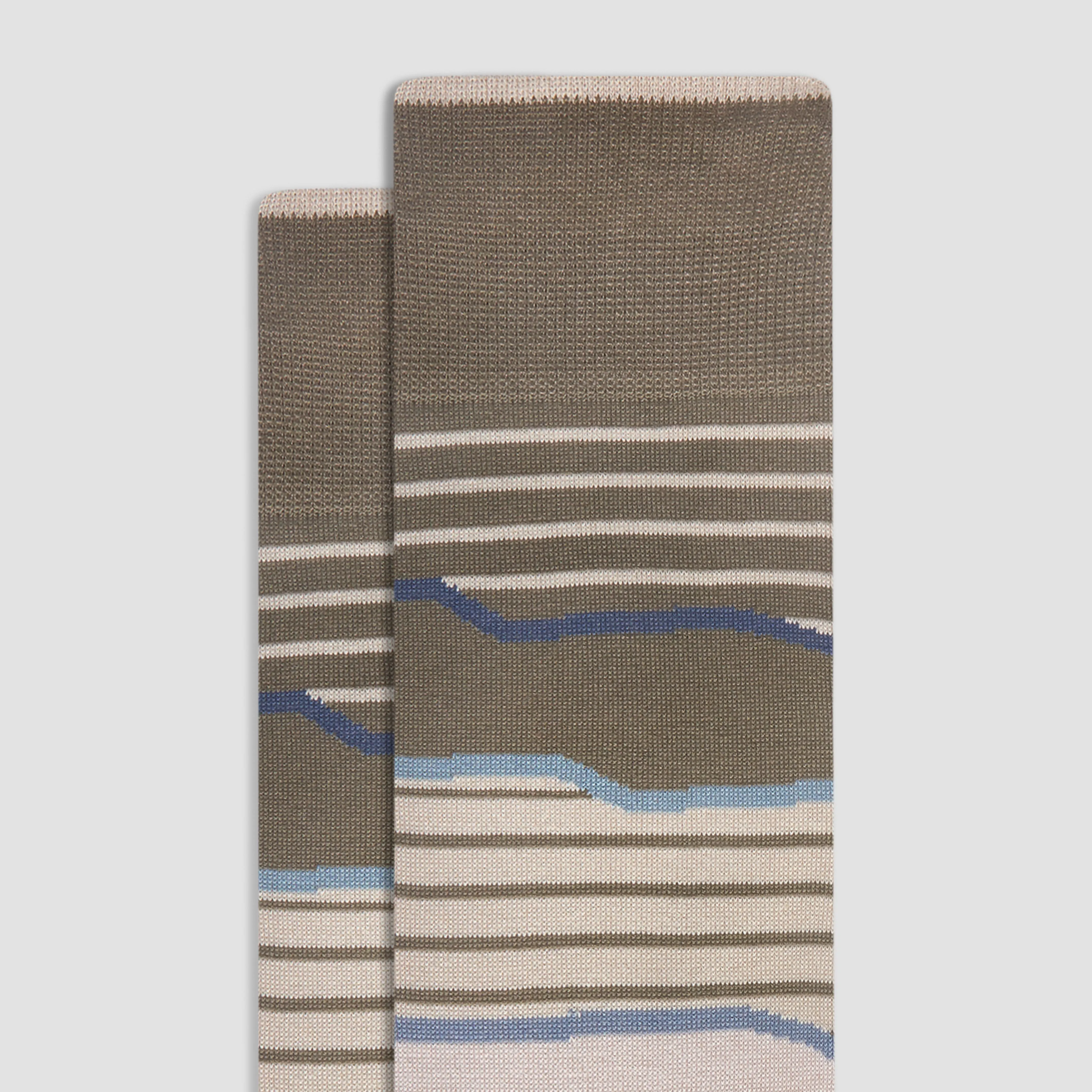 Striped Mid-Calf Socks