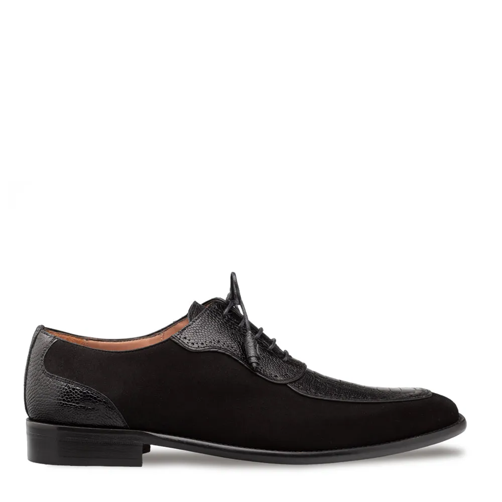 Suede/Ostrich 5-Eyelet Oxford
