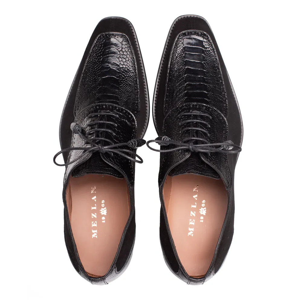 Suede/Ostrich 5-Eyelet Oxford