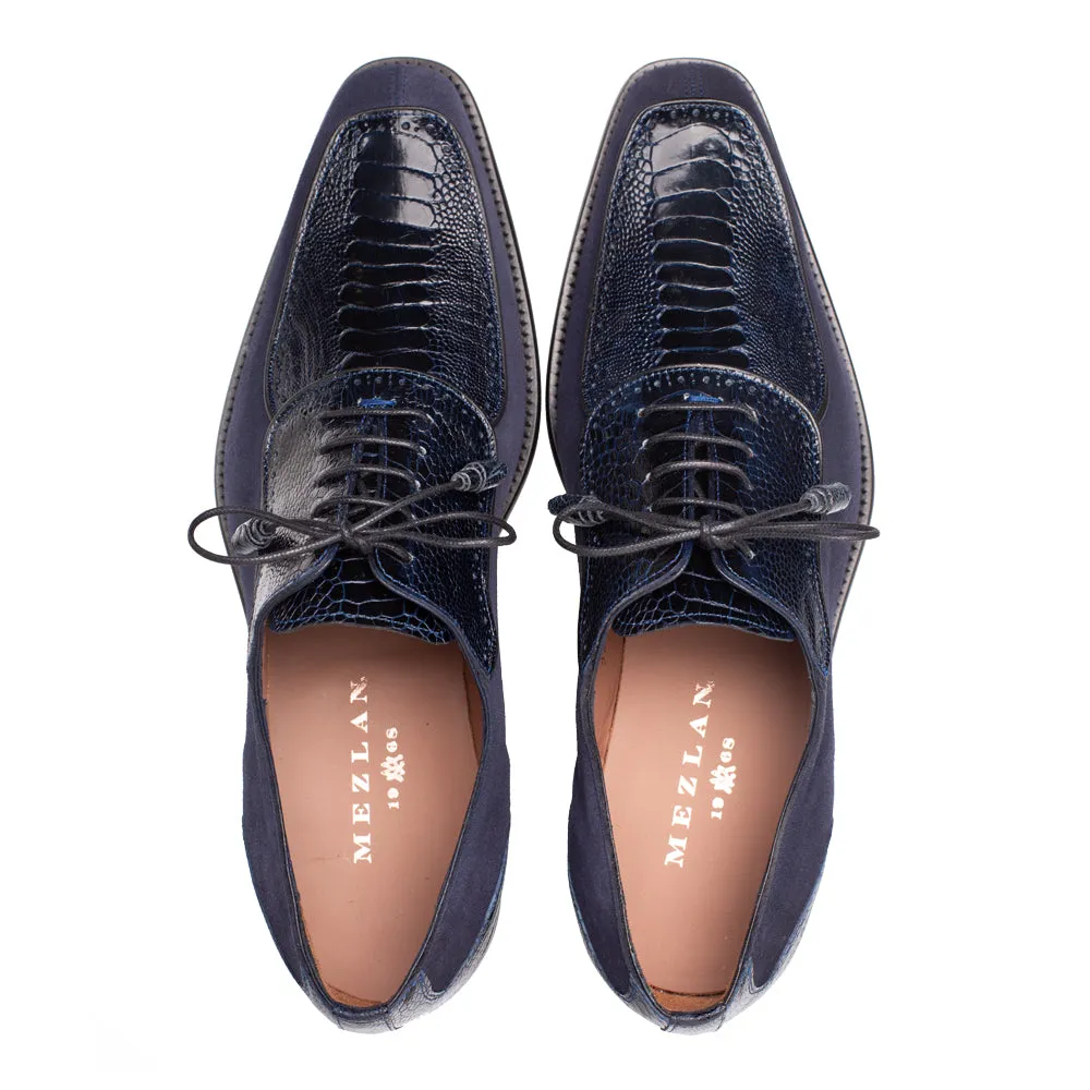Suede/Ostrich 5-Eyelet Oxford