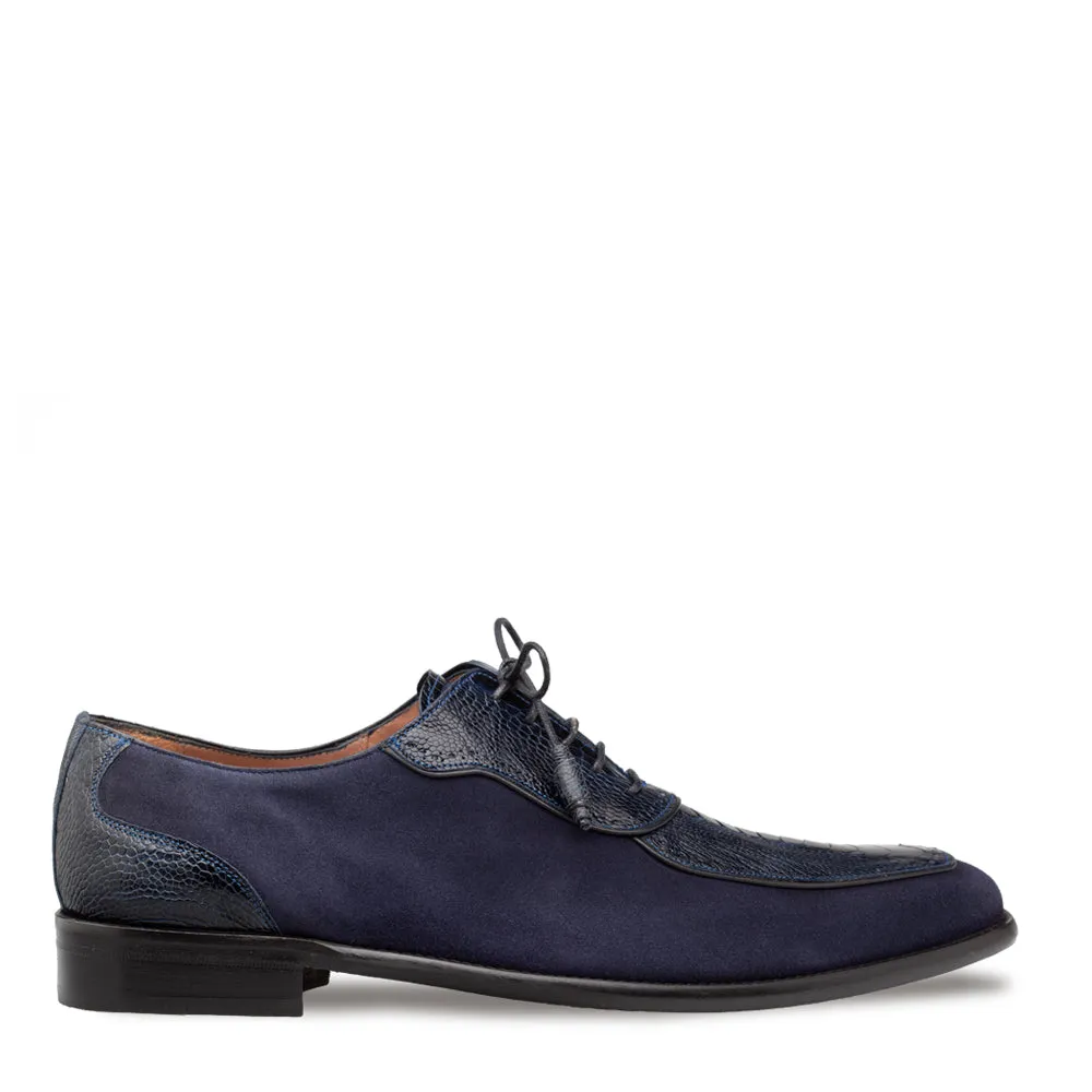 Suede/Ostrich 5-Eyelet Oxford