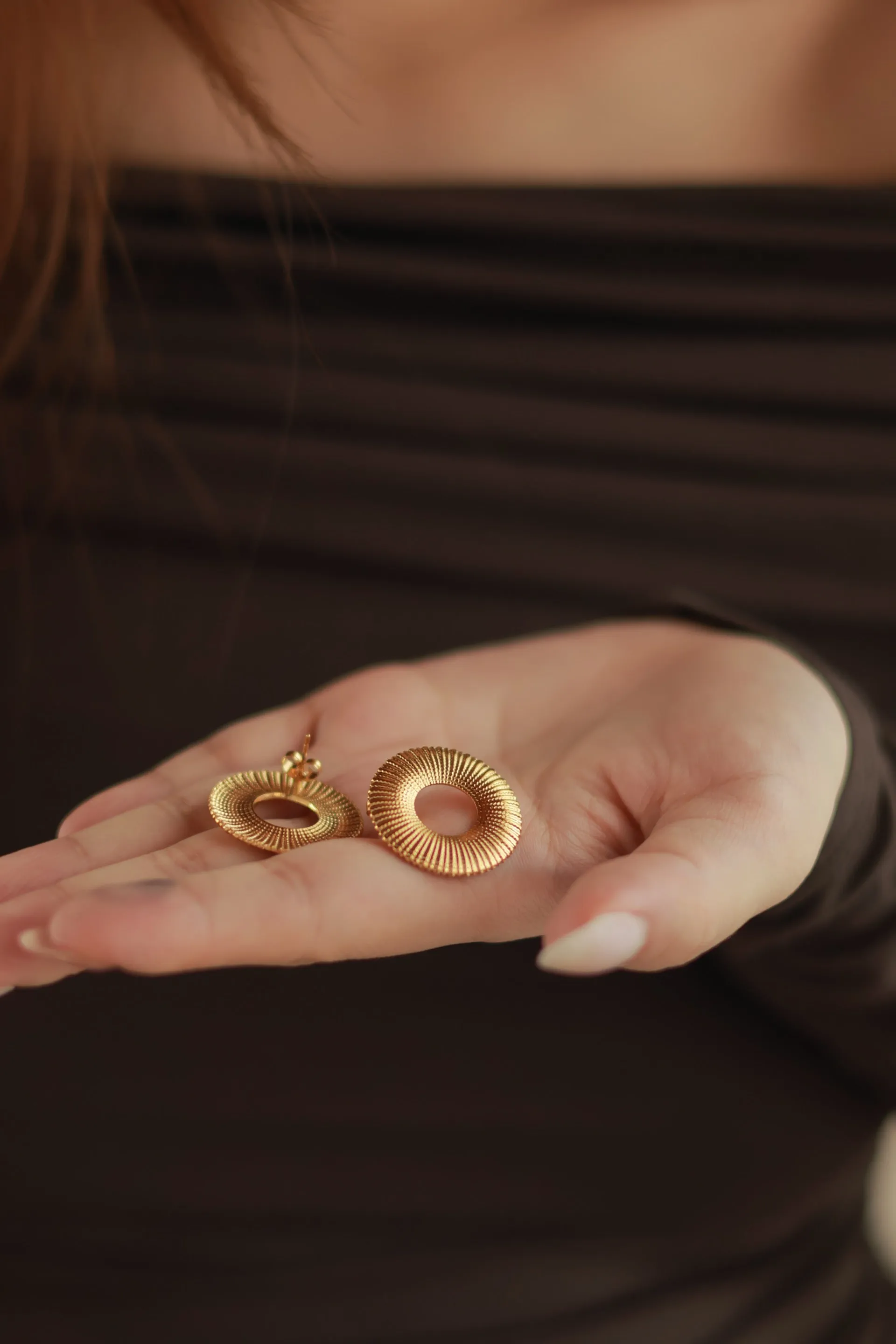 Sunbeam Circle Earrings