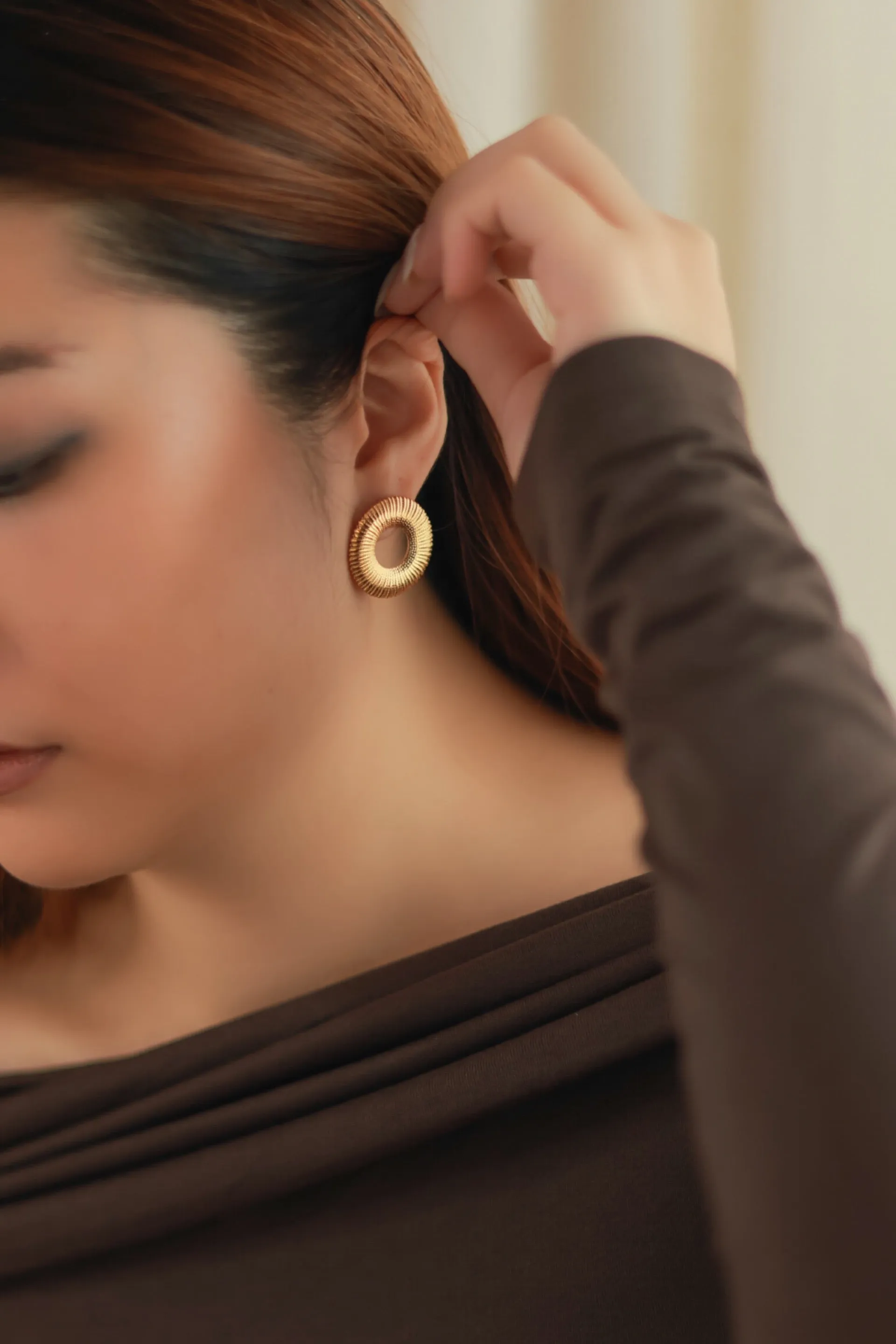 Sunbeam Circle Earrings