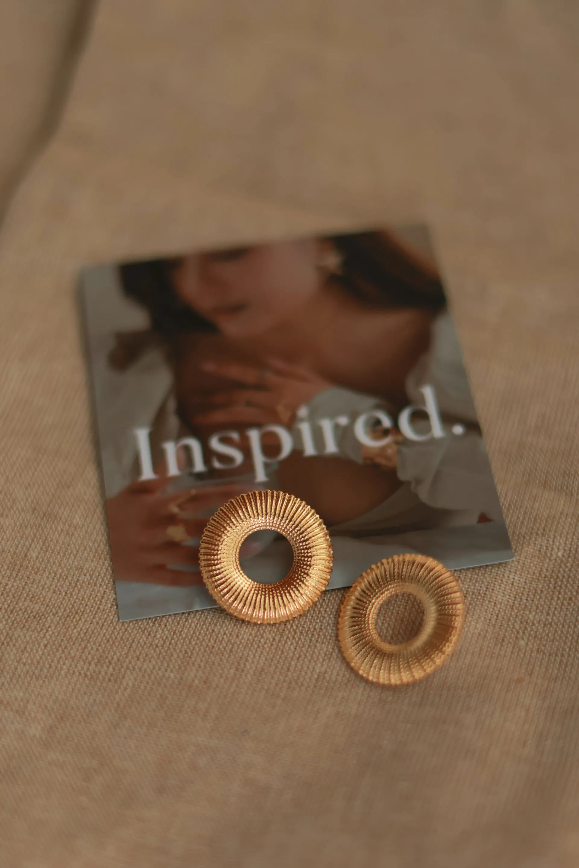 Sunbeam Circle Earrings