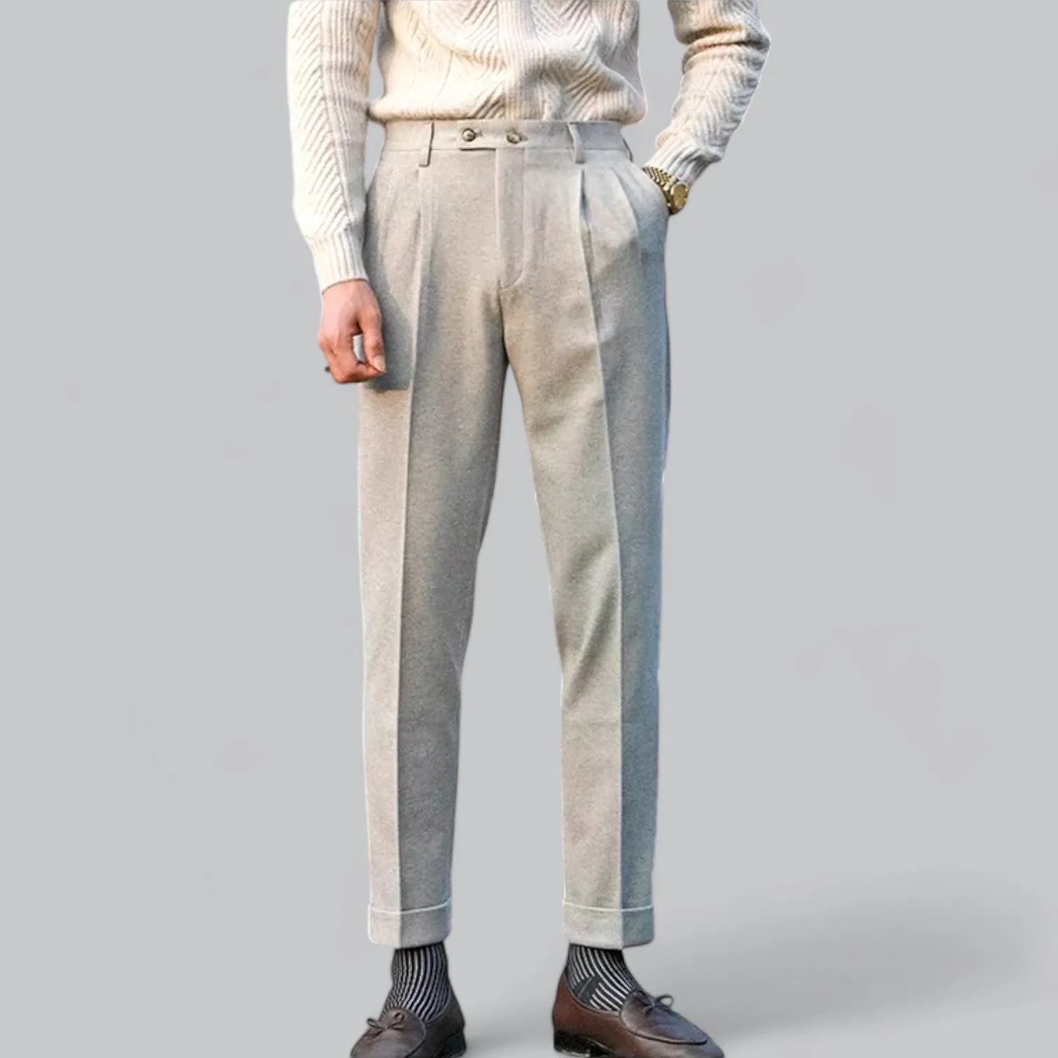 Tailored Business Trousers for Men | Classic Fit, Stretch Fabric, and Comfortable Design