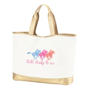 Talk Derby To Me Crème Cabana Tote