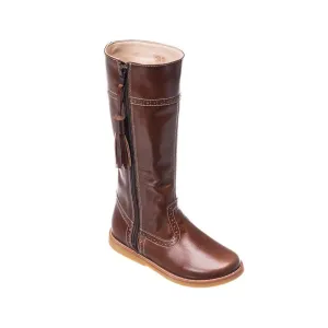 Tall Tasseled Boot -- Brown