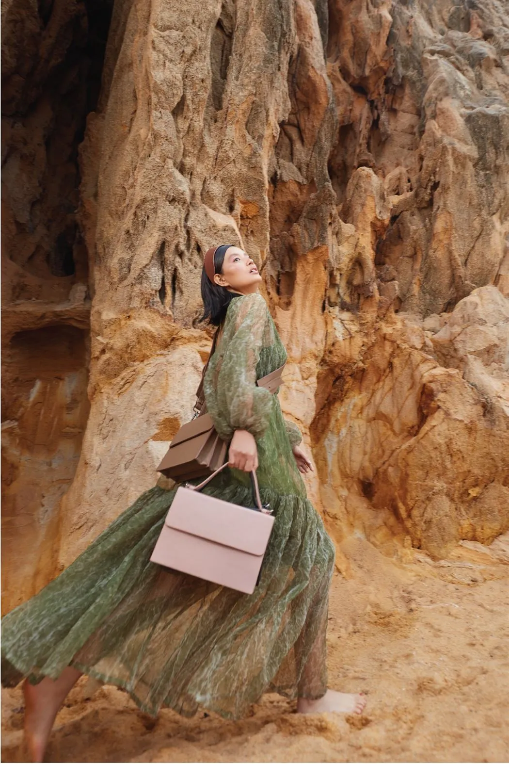 Tanned   I   Carrie Bag      Dusty Rose  TO/CB-DR  I Leather Bag