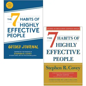 The 7 Habits of Highly Effective People & Guided Journal By Stephen R. Covey, Sean Covey 2 Books Collection Set