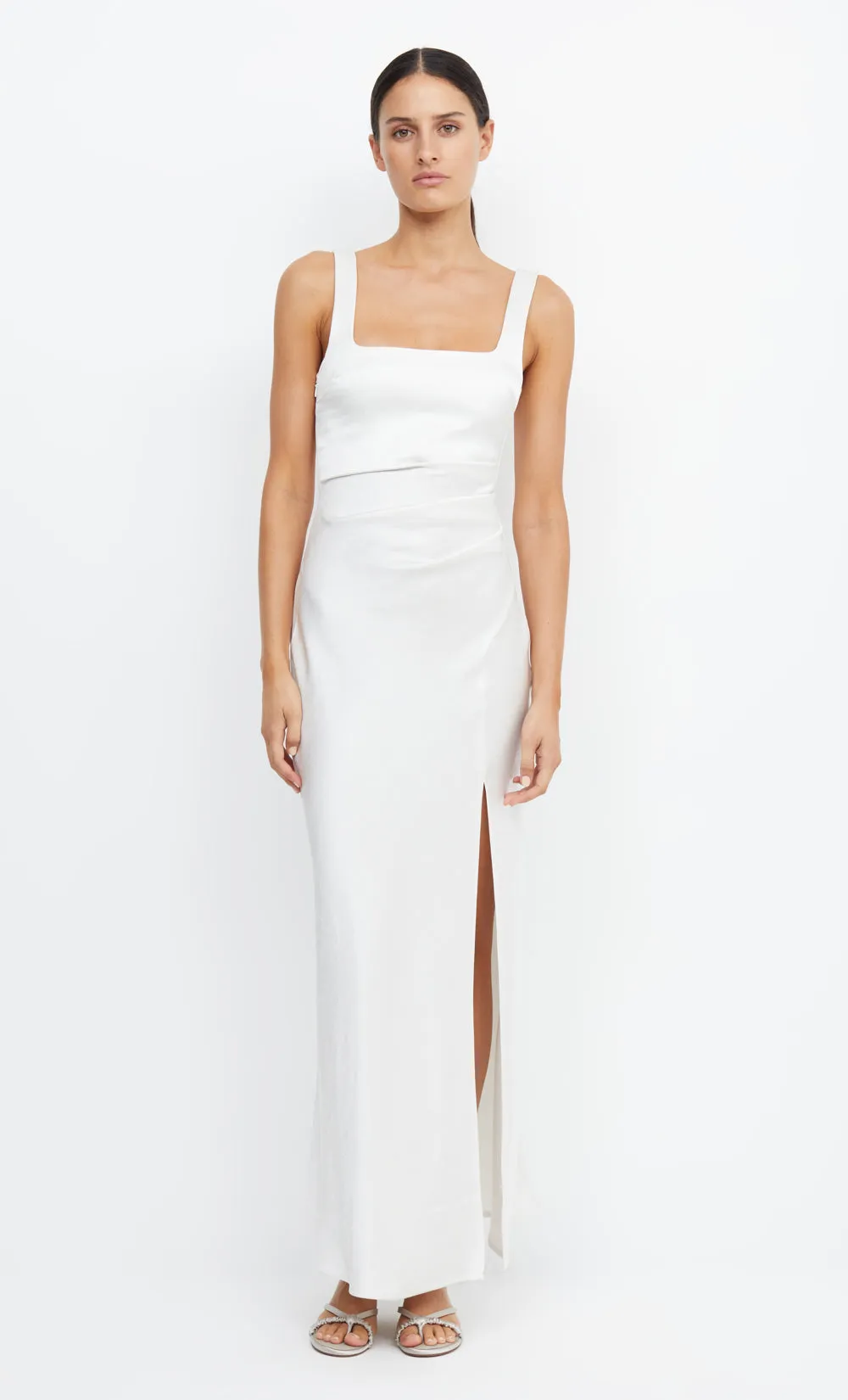 THE DREAMER SQUARE NECK DRESS - IVORY