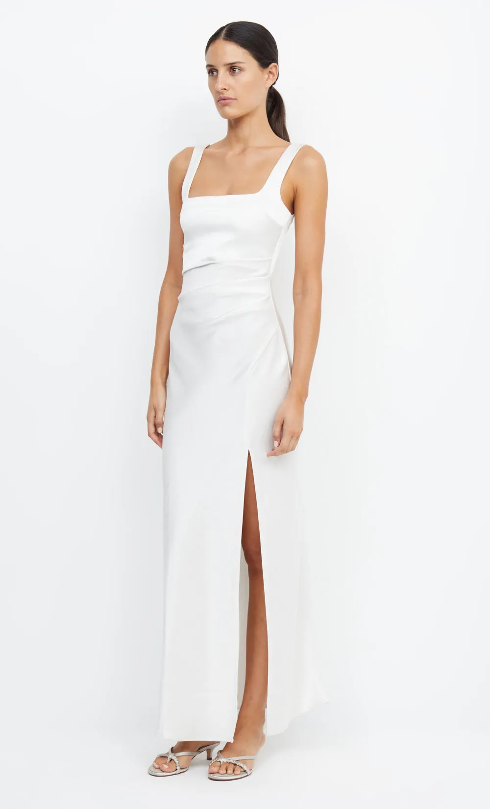 THE DREAMER SQUARE NECK DRESS - IVORY