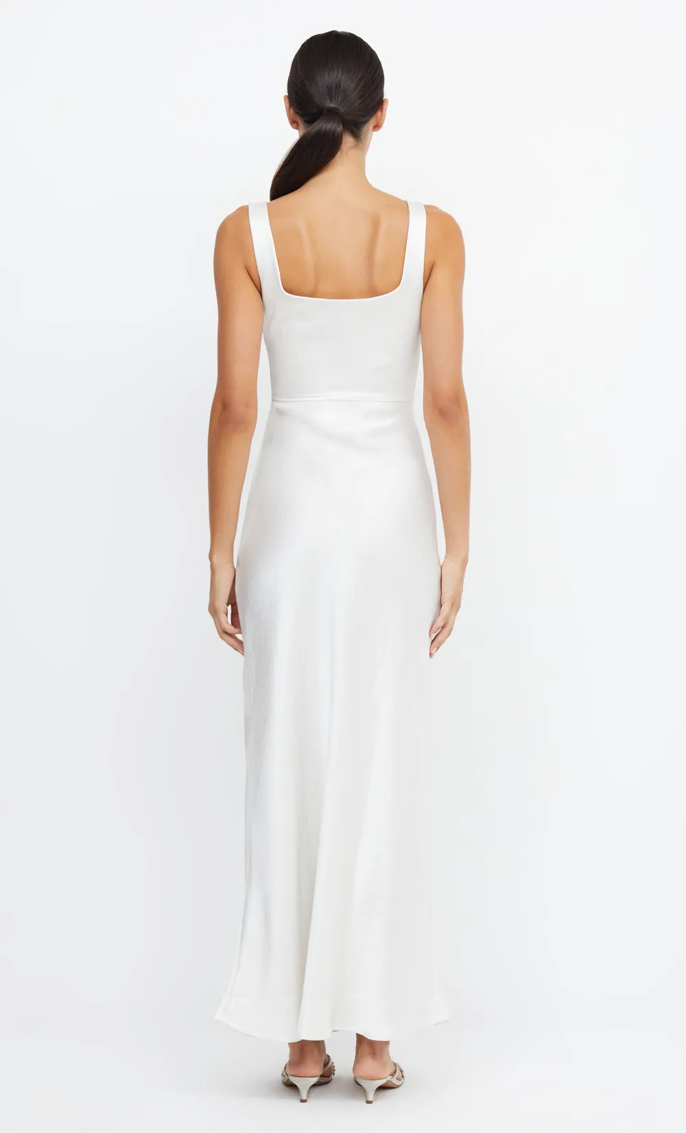 THE DREAMER SQUARE NECK DRESS - IVORY