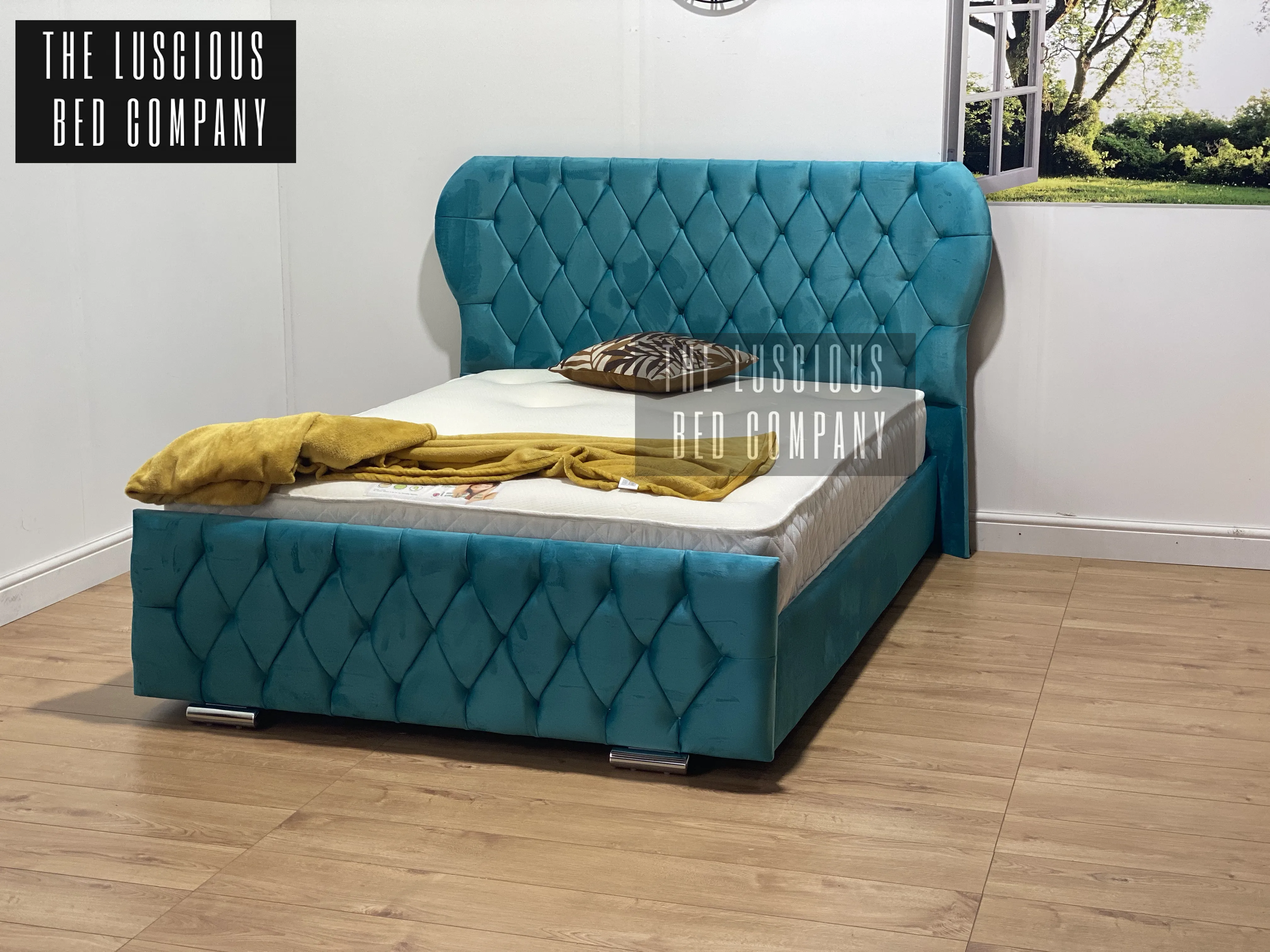 The Majestic Oxford Wingback Bed Frame