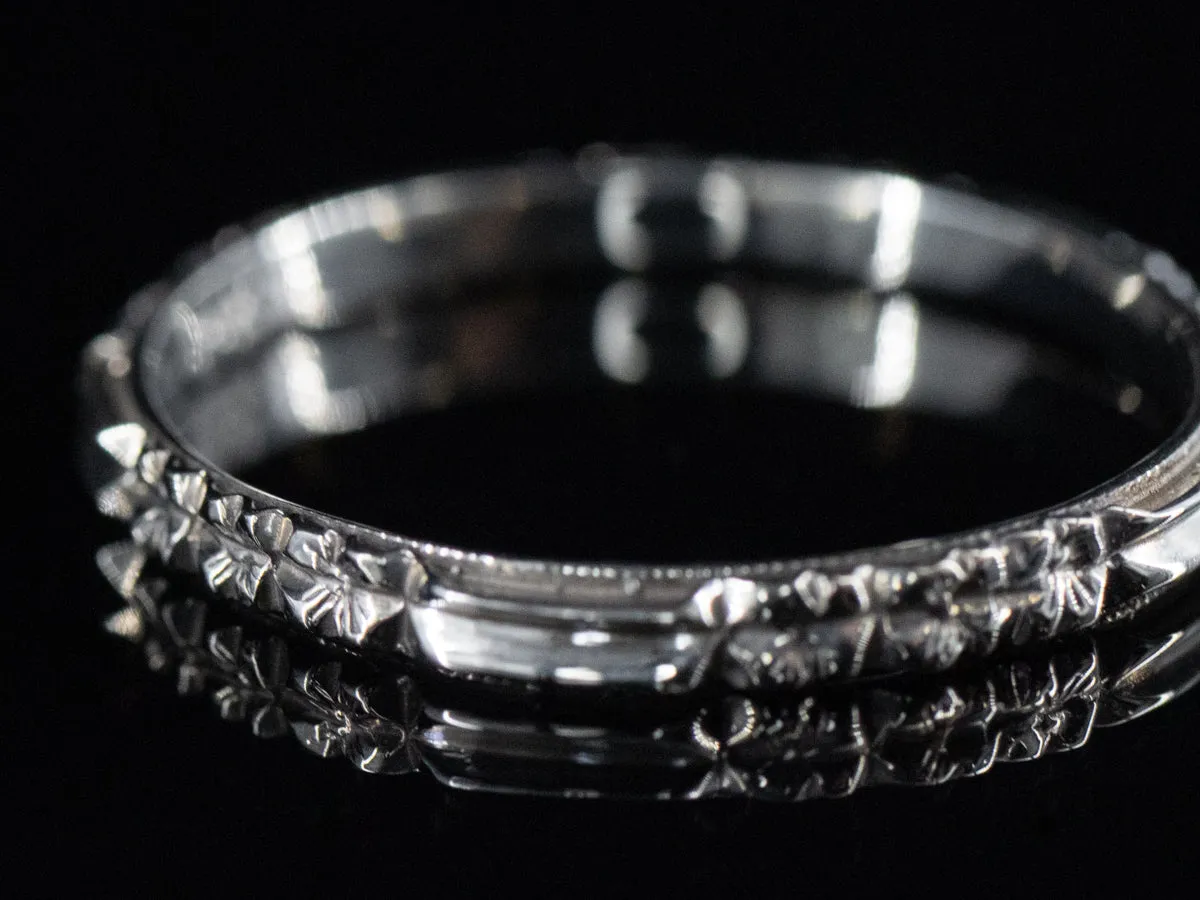 The Rosie Band in 18K White Gold