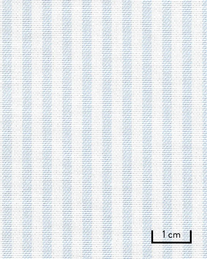 Thomas Mason Light Blue University Stripe Premium Oxford Cloth