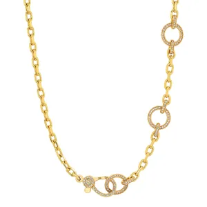 THREE CIRCLE CHAIN, GOLD
