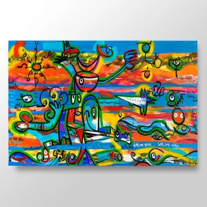 Time is a Circle - Published Art - Lebo Brushed Aluminum Artbond
