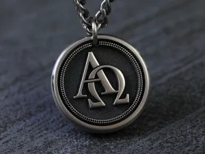 TITANIUM Custom Alpha Omega Necklace
