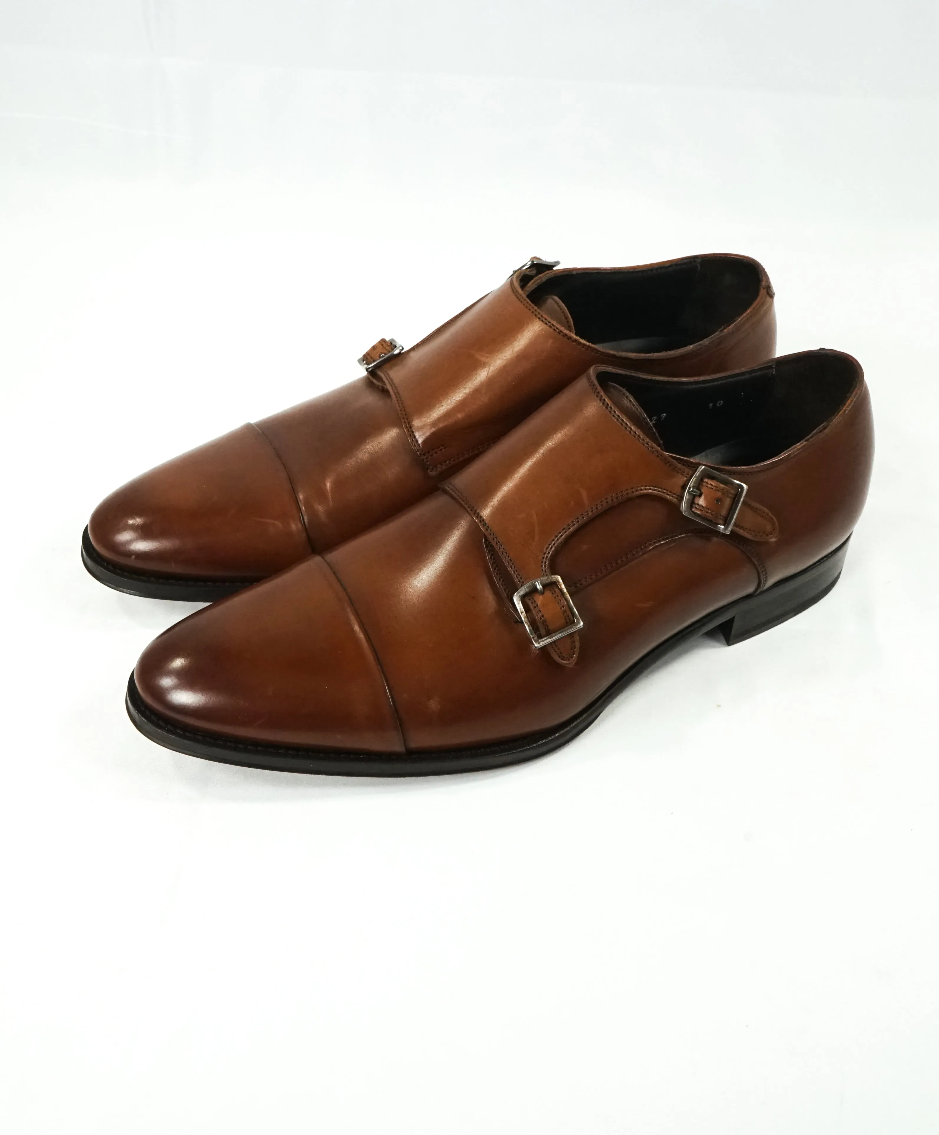 TO BOOT NEW YORK - Double Monk Strap Loafers Brown Round Toe - 10