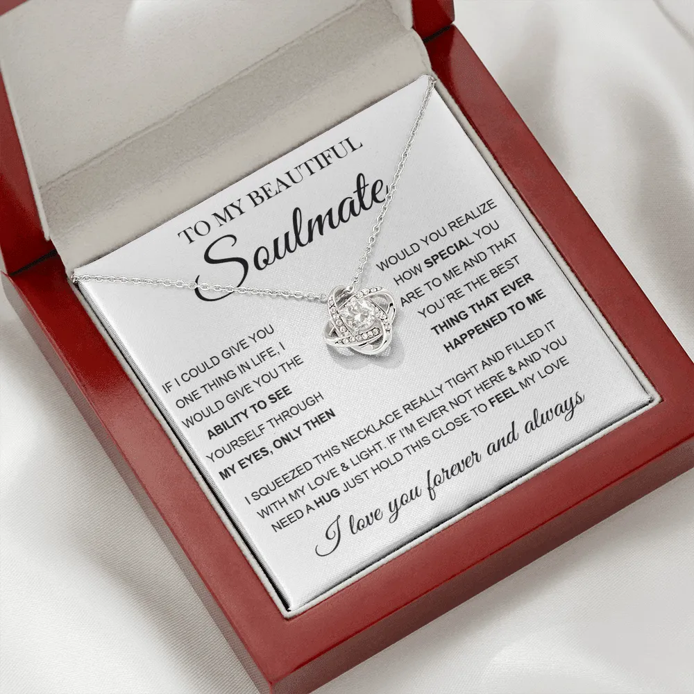 To My Beautiful Soulmate | Love Knot Necklace ❤️